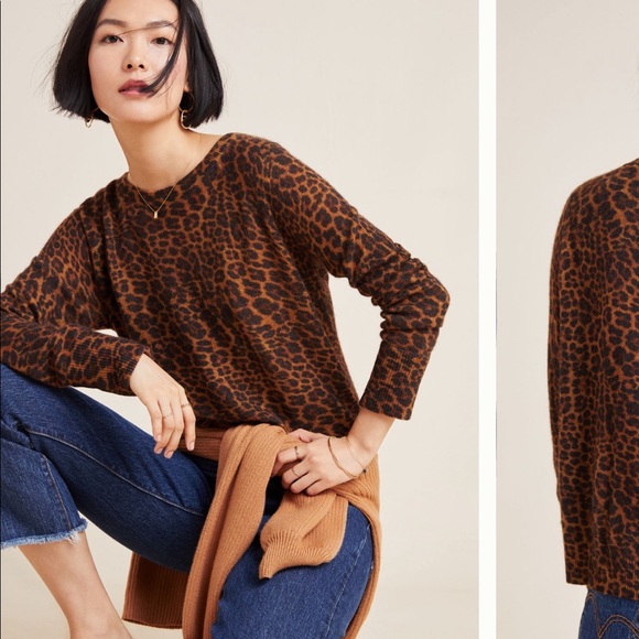 Anthropologie White & Warren Cashmere sweater